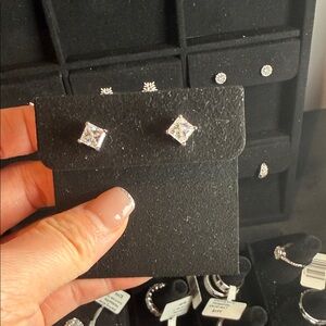 Elegant Silver Stud Earrings